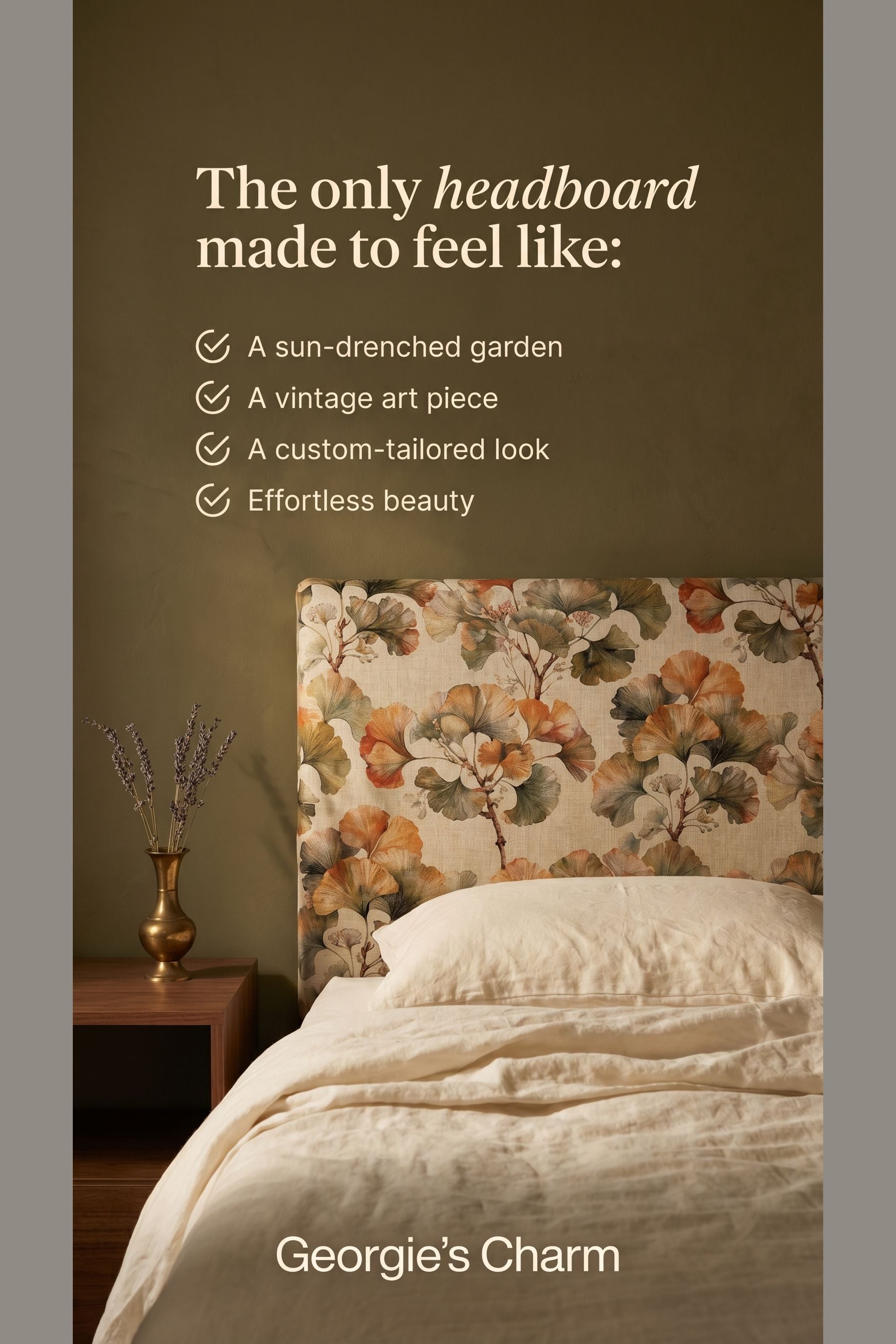 Georgie's Charm - Headboard Slipcover