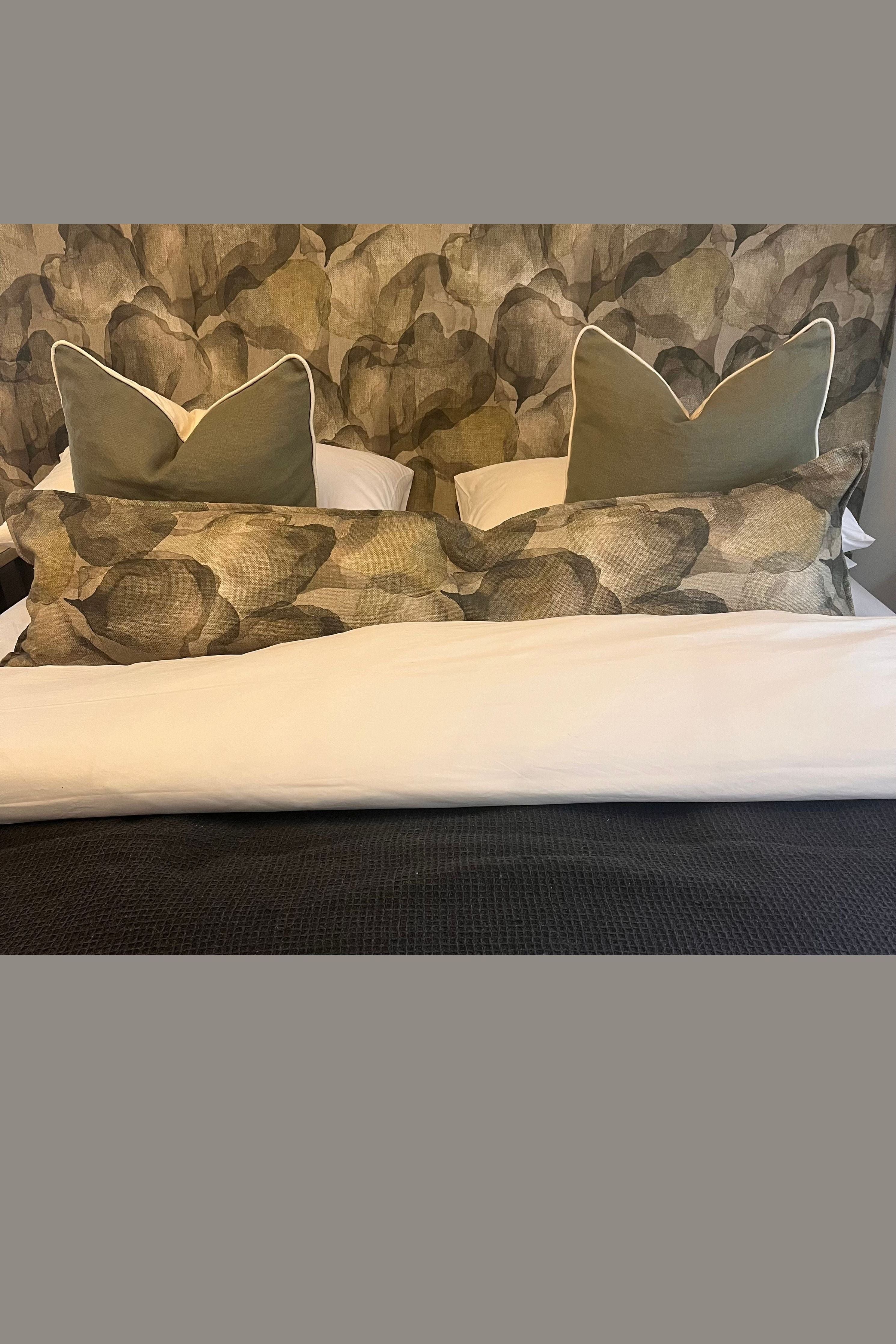 Extra Long Scatter Cushion in modern florals