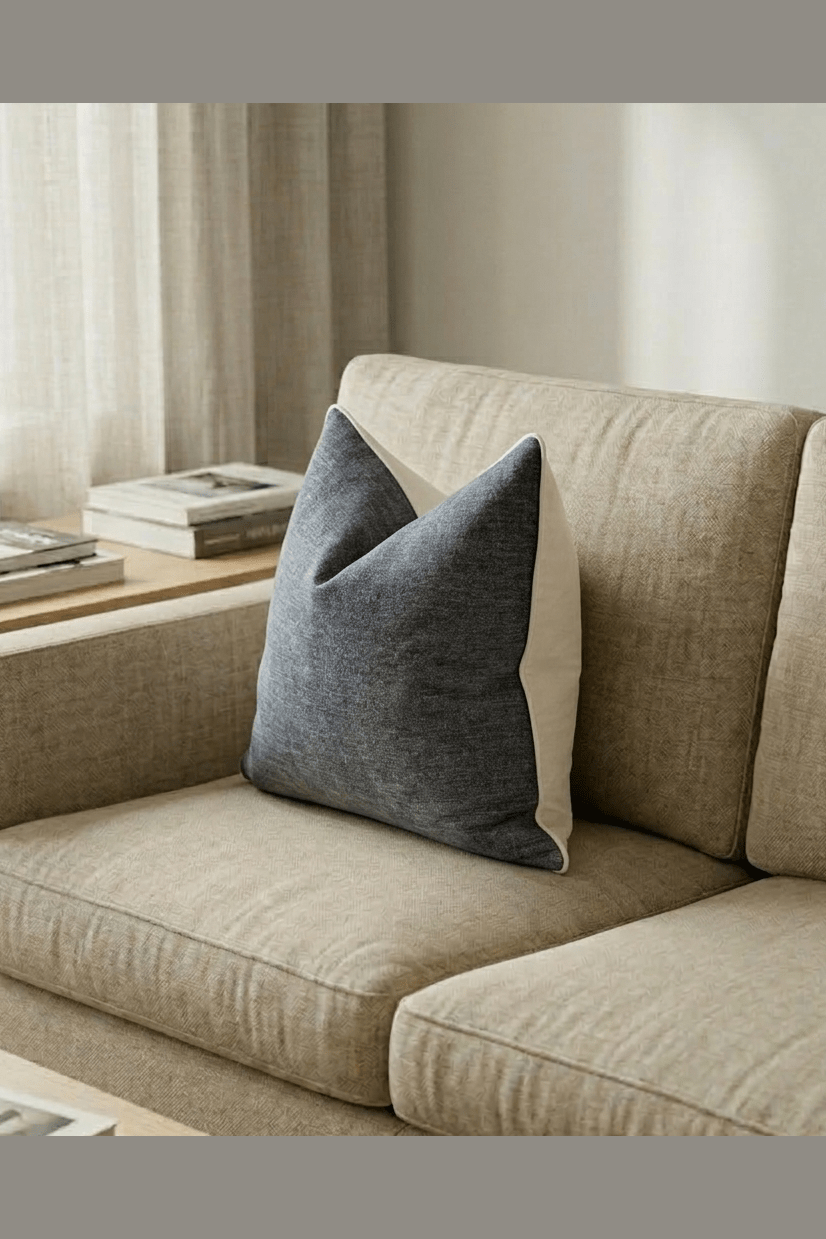 Charcoal Scatter Cushion Cover - SlipCo.