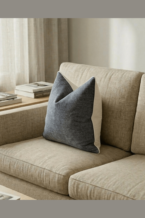 Charcoal Scatter Cushion Cover - SlipCo.