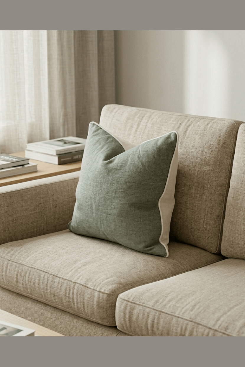 Linen Olive Green Pillow Cover - SlipCo.